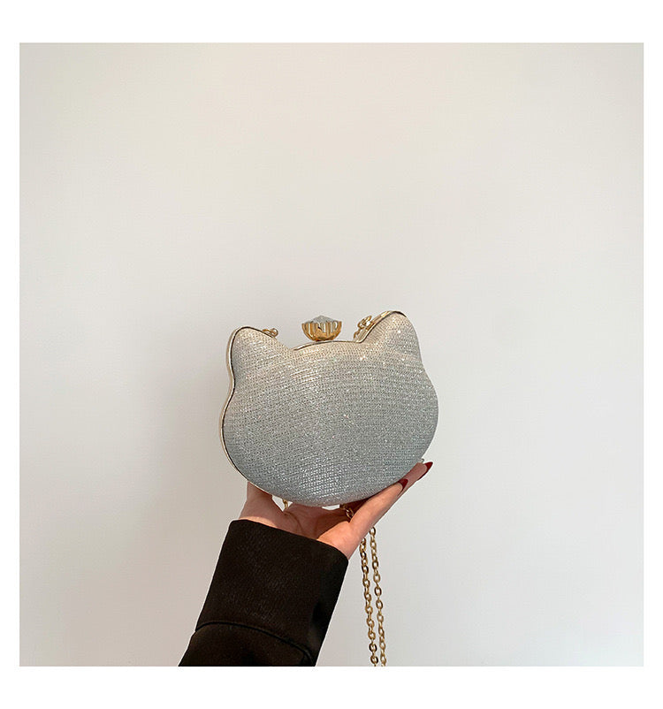 Lydia Rhinestone Geometric Round Evening Bag