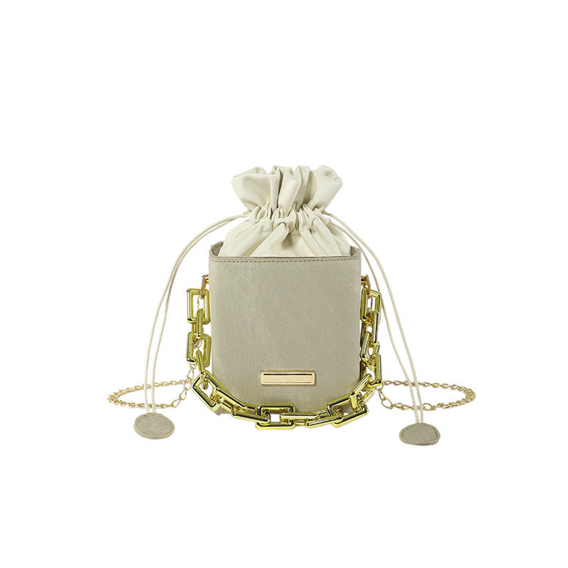 Adia Vintage Bucket String Crossbody Bags