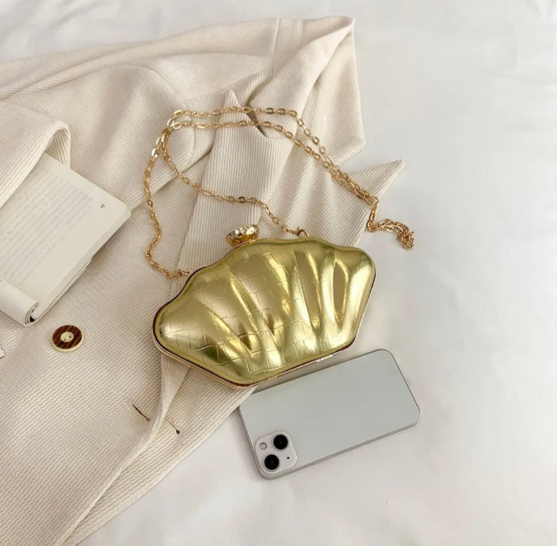 Salina Elegant Shelves Saddle Evening Bags