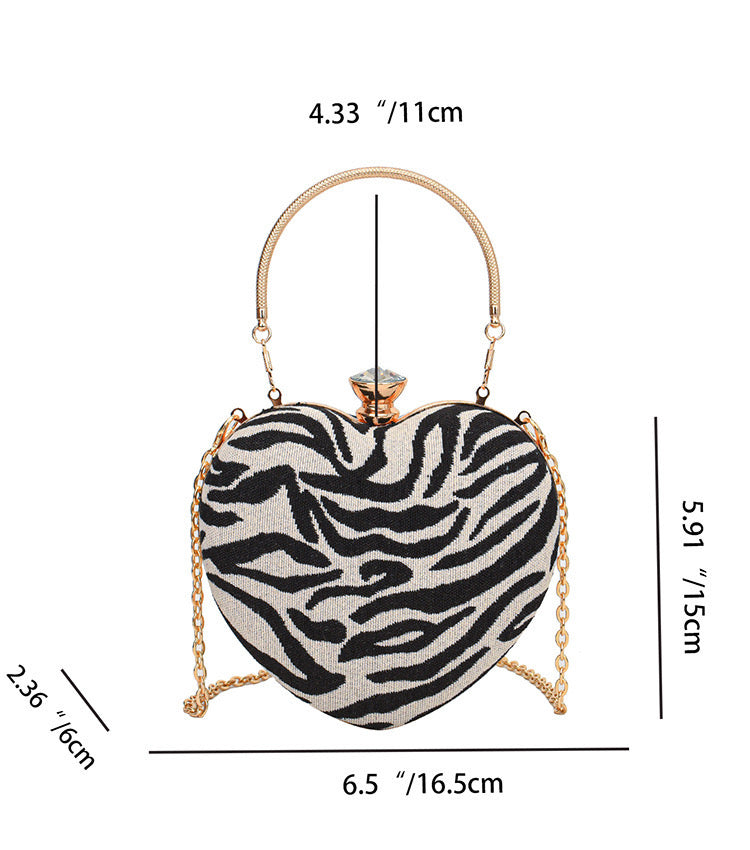 Nancy Heart-Shaped Evening Bag