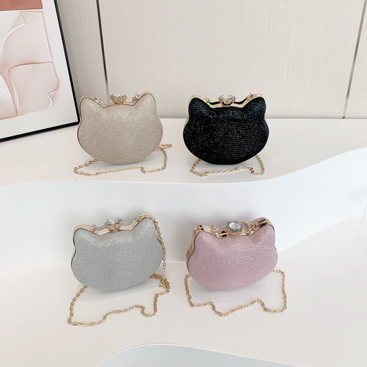 Lydia Rhinestone Geometric Round Evening Bag