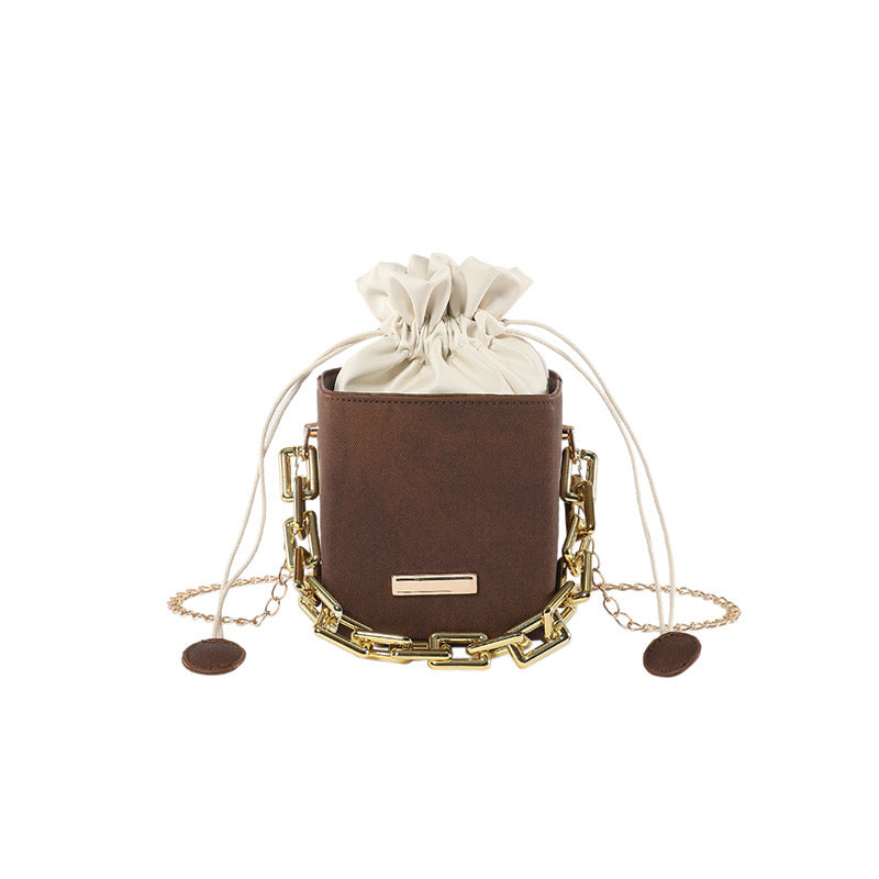 Adia Vintage Bucket String Crossbody Bags