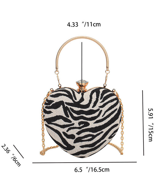 Nancy Heart-Shaped Evening Bag